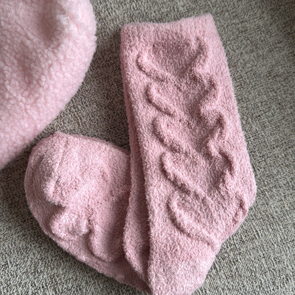 Pink Fleece Accessory Set - Picture 3 of 5
